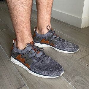 Cole haan men’s grandmotion grey stitchlite lace ups